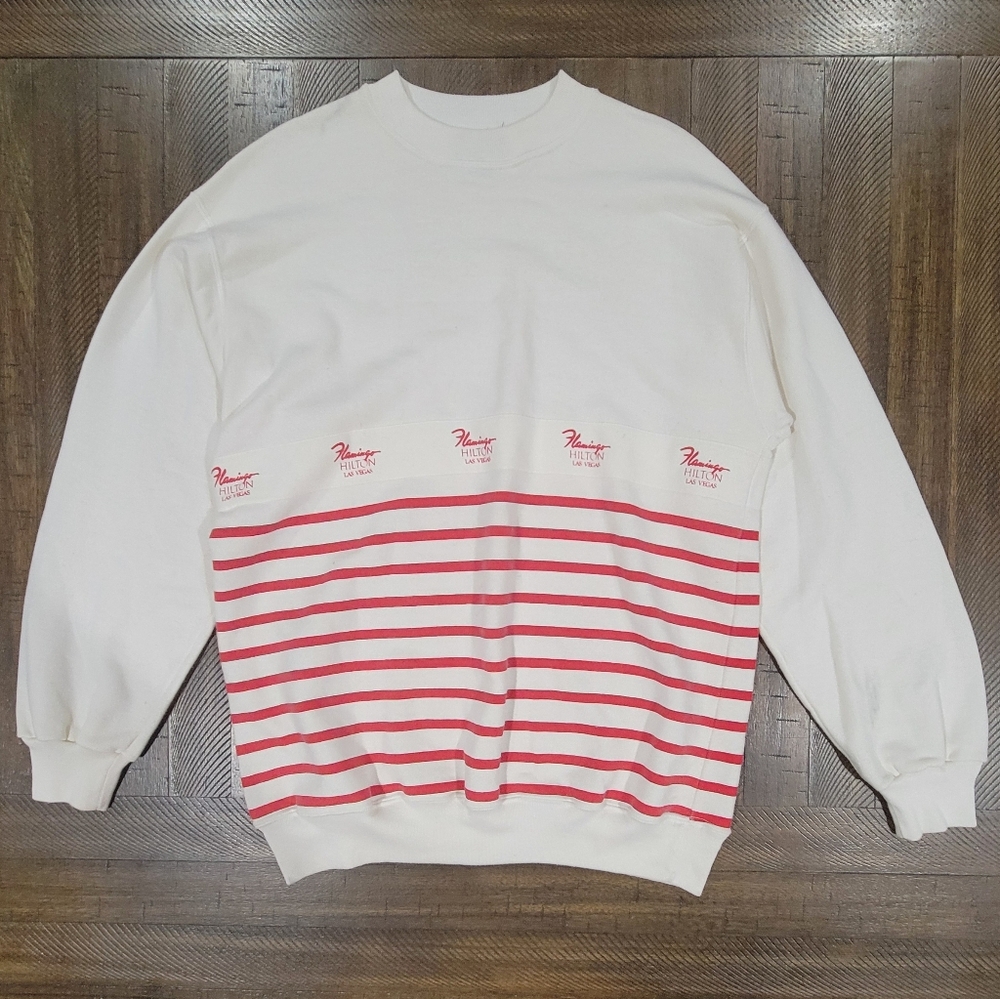 Flamingo Hilton Las Vegas Vintage Crewneck Sweater Size Medium/Large